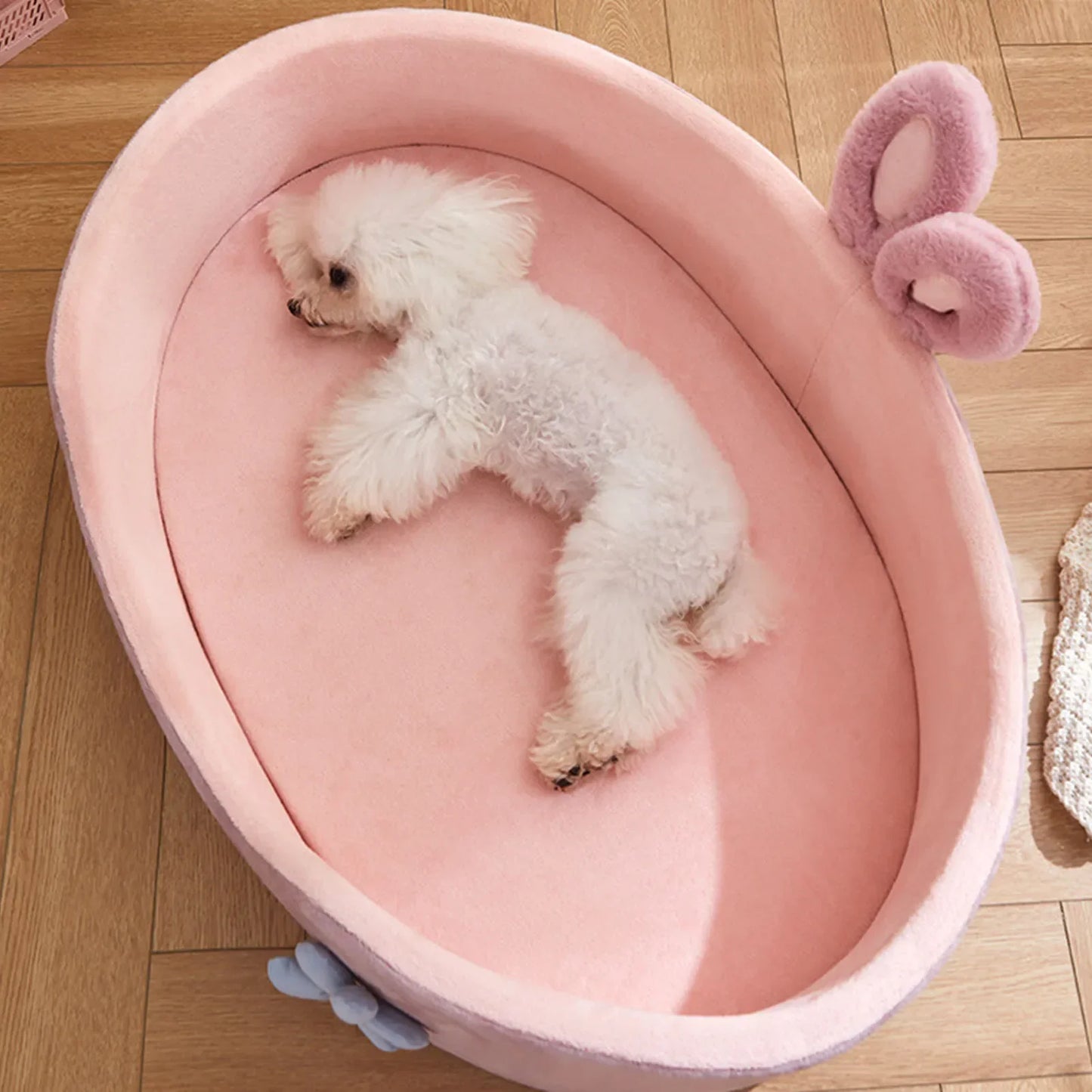 Soft Washable Pet Bed - Removable Cover for Dogs & Cats