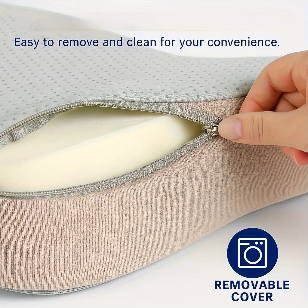 Memory Foam Seat Cushion - 3D Ergonomic Support for Car & Office
