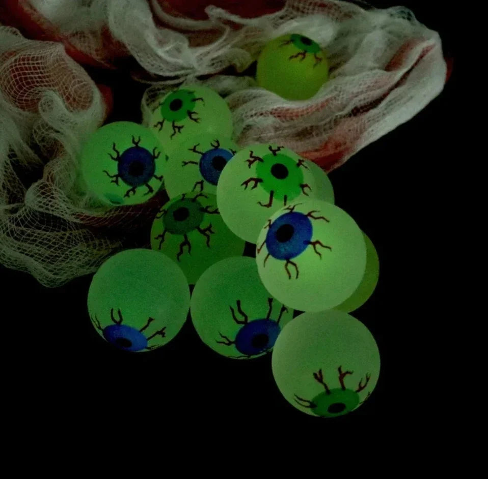Glow in Dark Eyeball Bouncy Ball - Halloween Toys