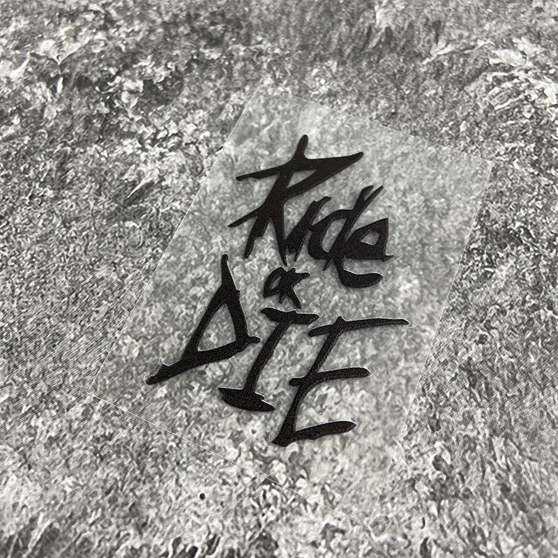 Bike Frame Stickers - Ride or Die Waterproof Vinyl Decals