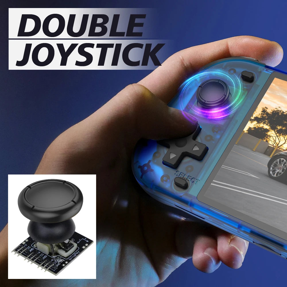 Large Screen Retro Handheld Game Console - Portable Gaming Device