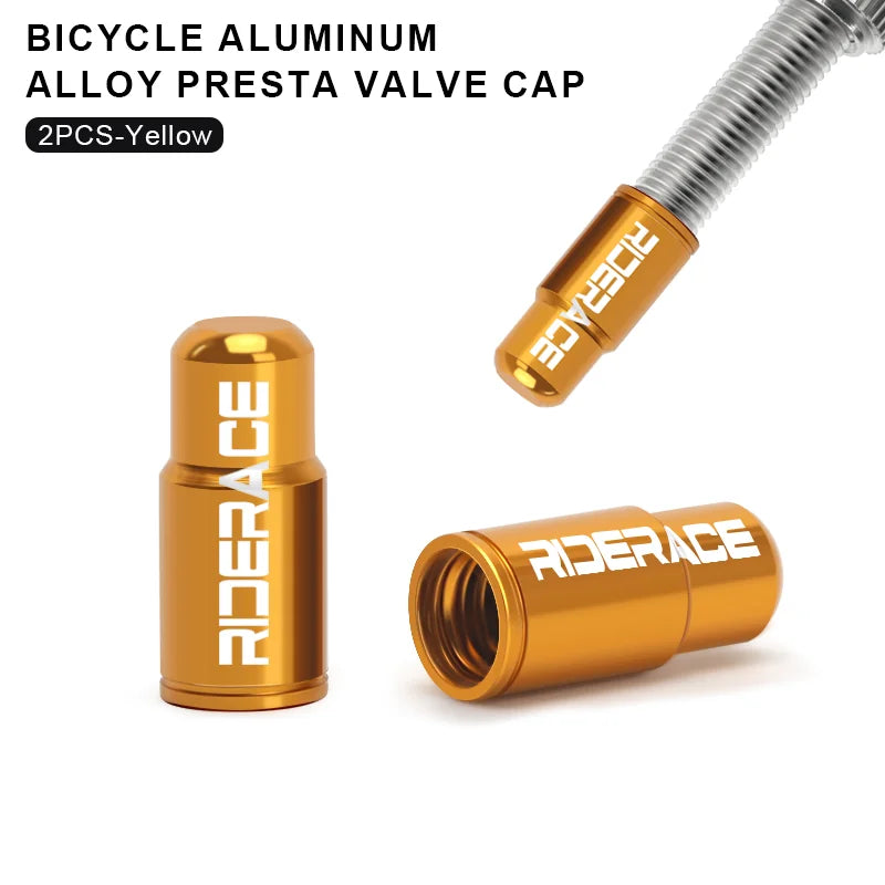 Bicycle Tire Valve Cap - Aluminum Alloy CNC Presta Valve