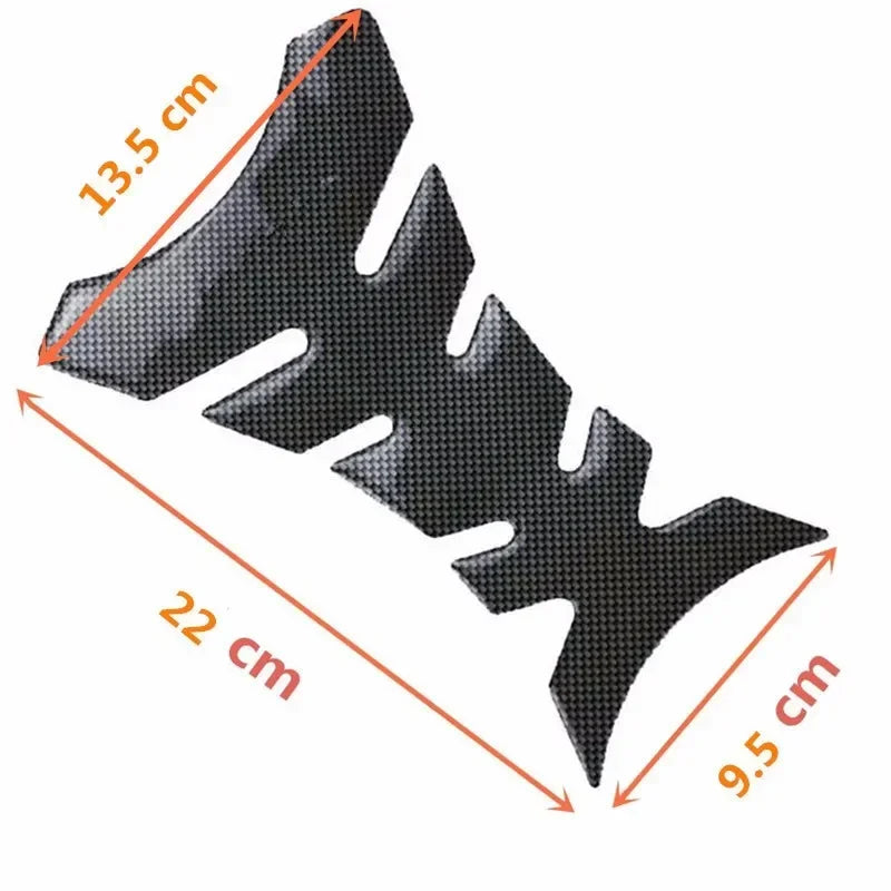 Motorcycle Tank Pad Protector Sticker - Carbon 3D Decal