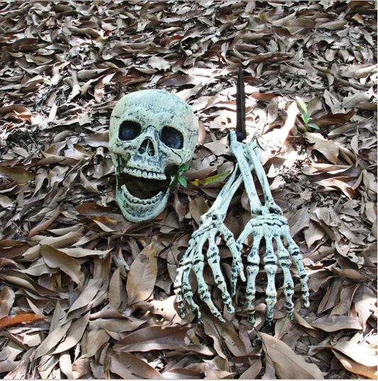 Decoración innovadora de huesos de esqueleto para Halloween: accesorio de calavera aterrador