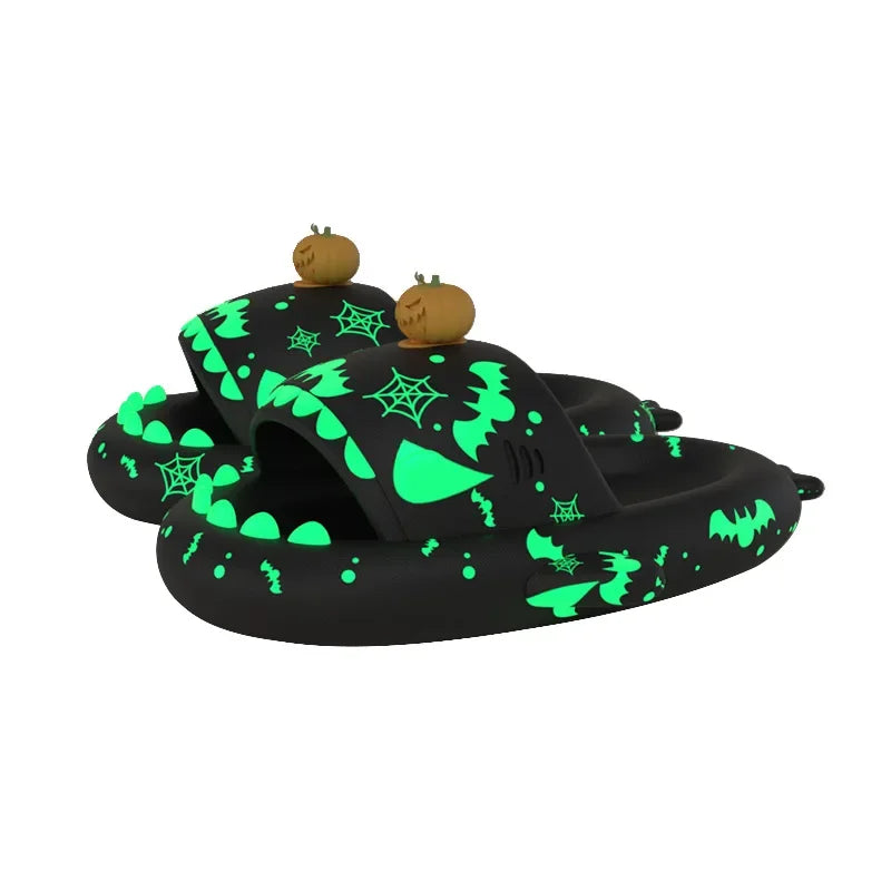 Glow-in-the-Dark Shark Slipper Sandals