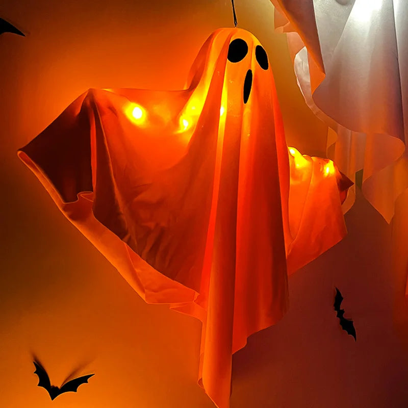 Halloween Ghost LED Light - Hanging Horror Prop Decoration