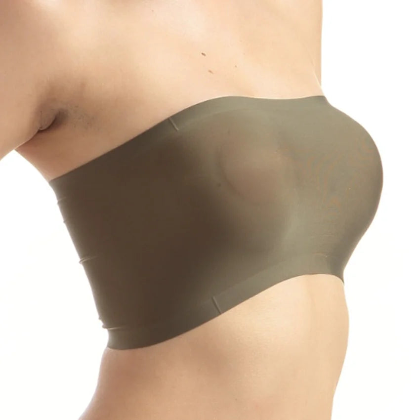 Women's Ice Silk Strapless Underwear - Seamless Bandeau Bra