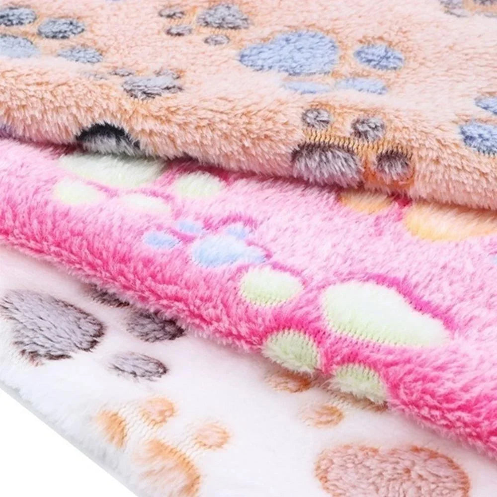 Soft Fluffy Pet Blanket - Coral Fleece Mat for Cats & Dogs