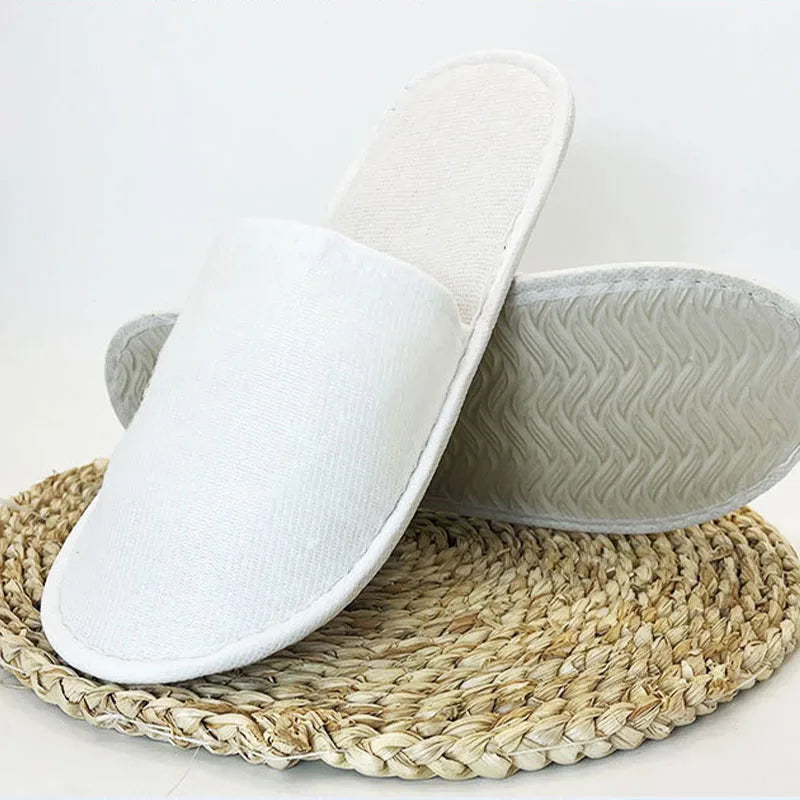 Disposable Slippers - Breathable Non-Slip Closed Toe