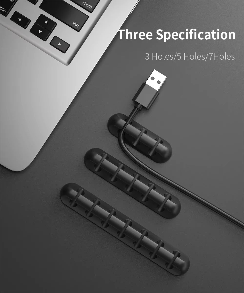USB Cable Organiser & Wire Management Clips