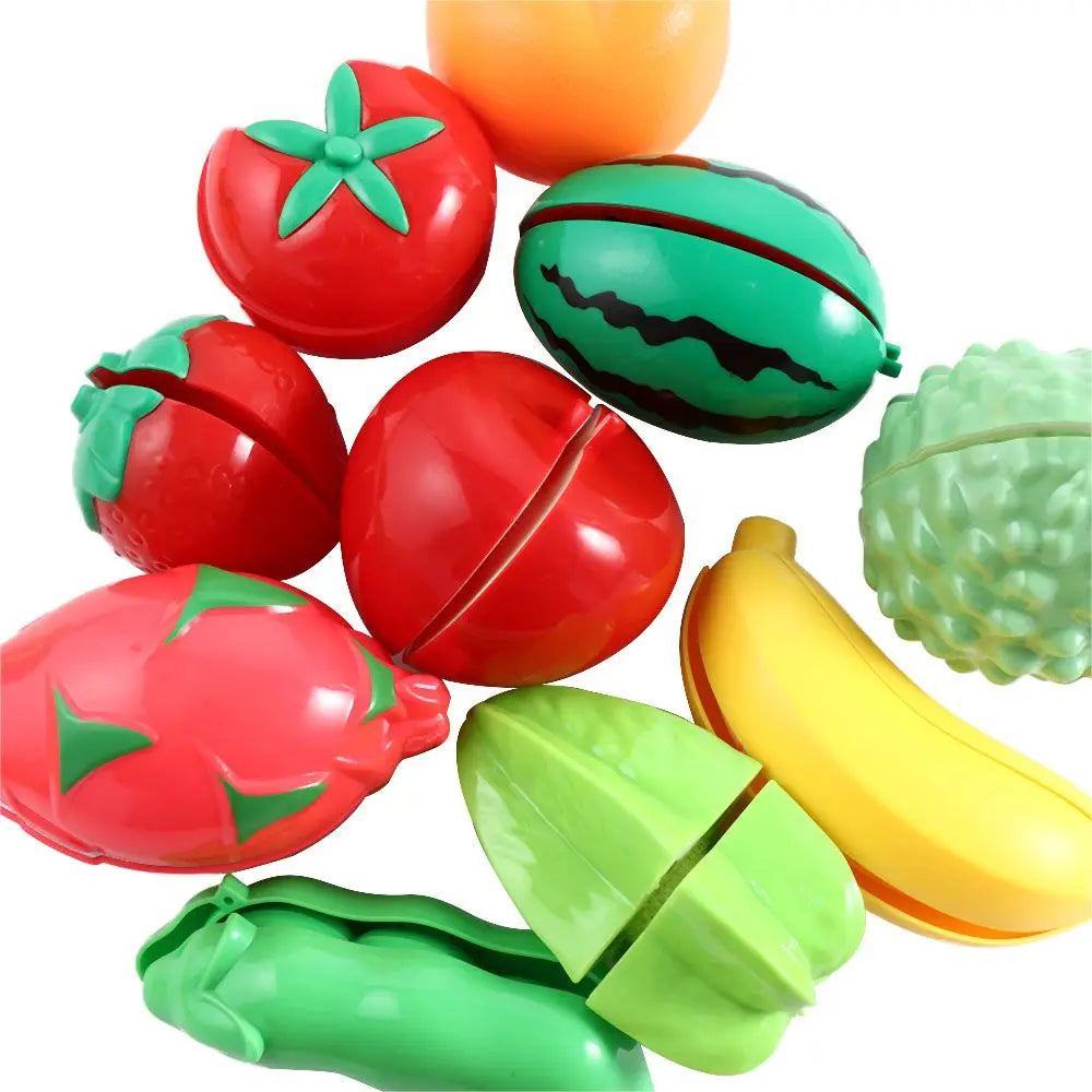 Pretend Play Kitchen Cutting Toy - Vegetable Fruit Food Set