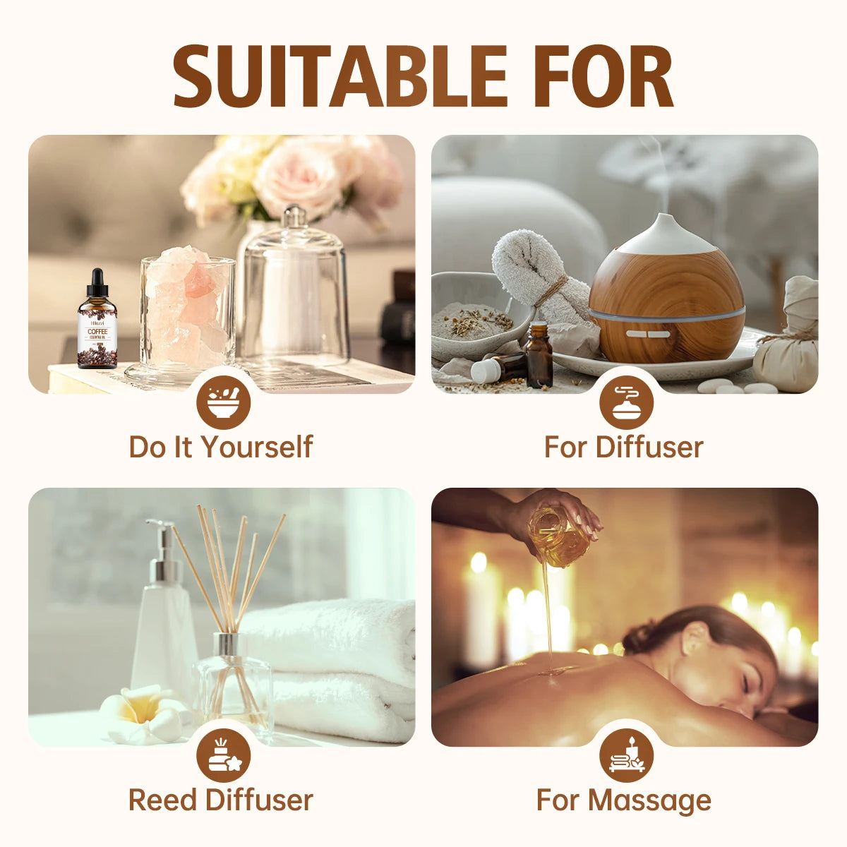 Coffee Essential Oil - Moisturizing Skin & Hair Care Treatment