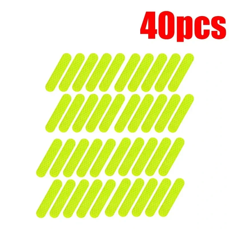Motorcycle Helmet Warning Reflective Stickers - Night Safety Strips