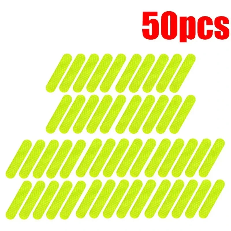 Motorcycle Helmet Warning Reflective Stickers - Night Safety Strips