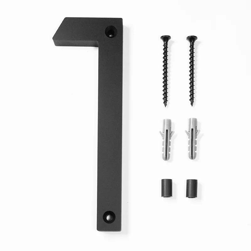 Large Floating House Numbers 6" - Black Acrylic Address Signs