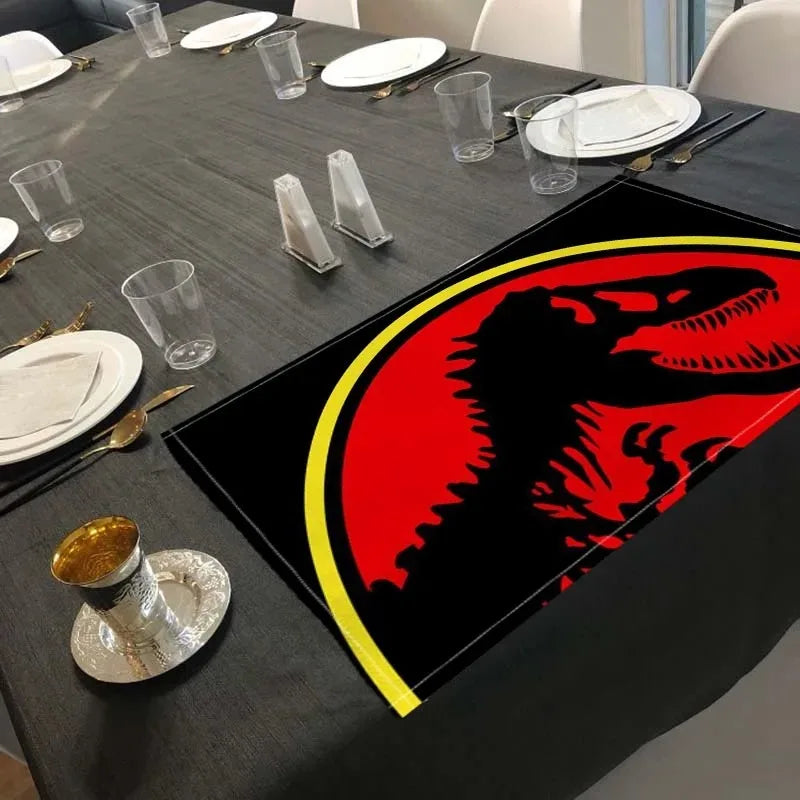 Jurassic Park Placemats - Linen Table Mats for Kids