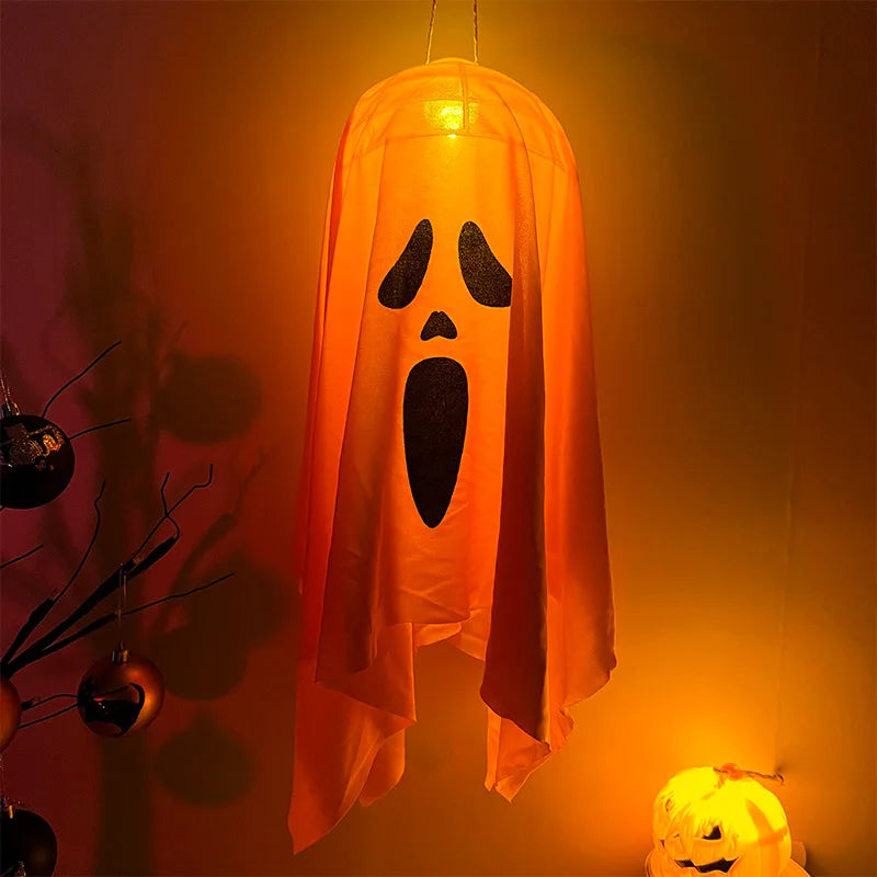 Halloween Ghost LED Light - Hanging Horror Prop Decoration