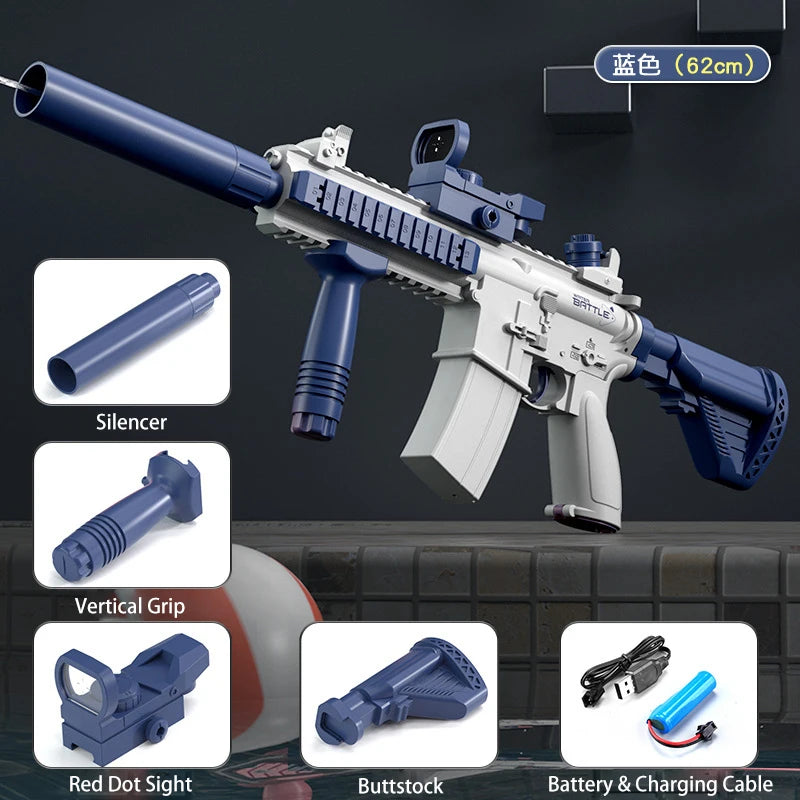 M416 Water Gun Electric Pistol - Full Automatic Summer Fun