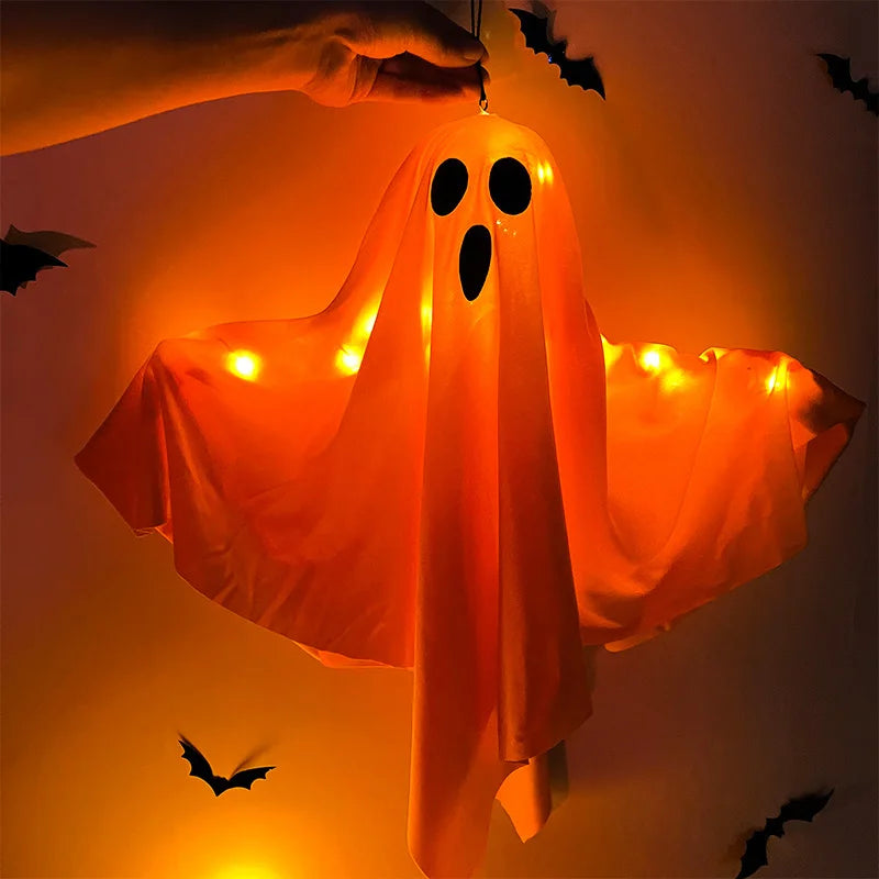 Halloween Ghost LED Light - Hanging Horror Prop Decoration