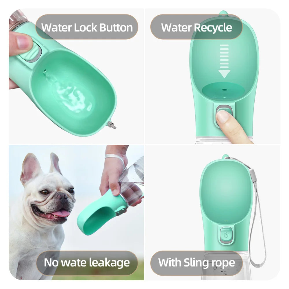 Portable Dog Water Bottle - Leakproof Design - Bascora
