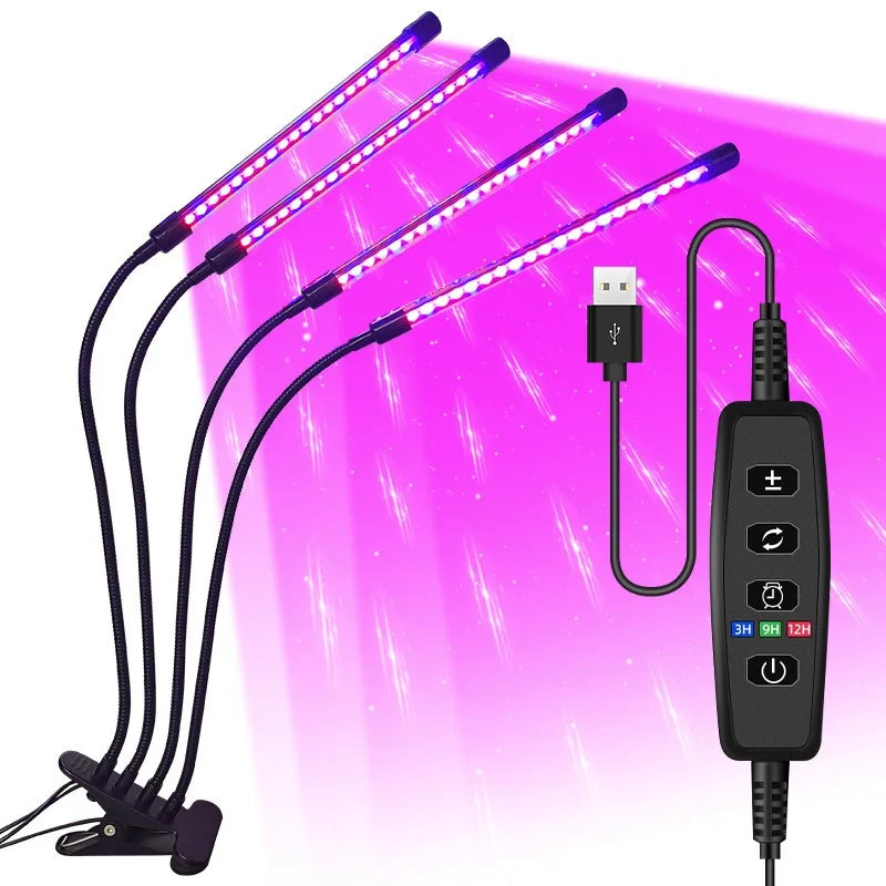 Ampoule LED de croissance USB 5 V - Lampe phyto à spectre complet 10 W-40 W