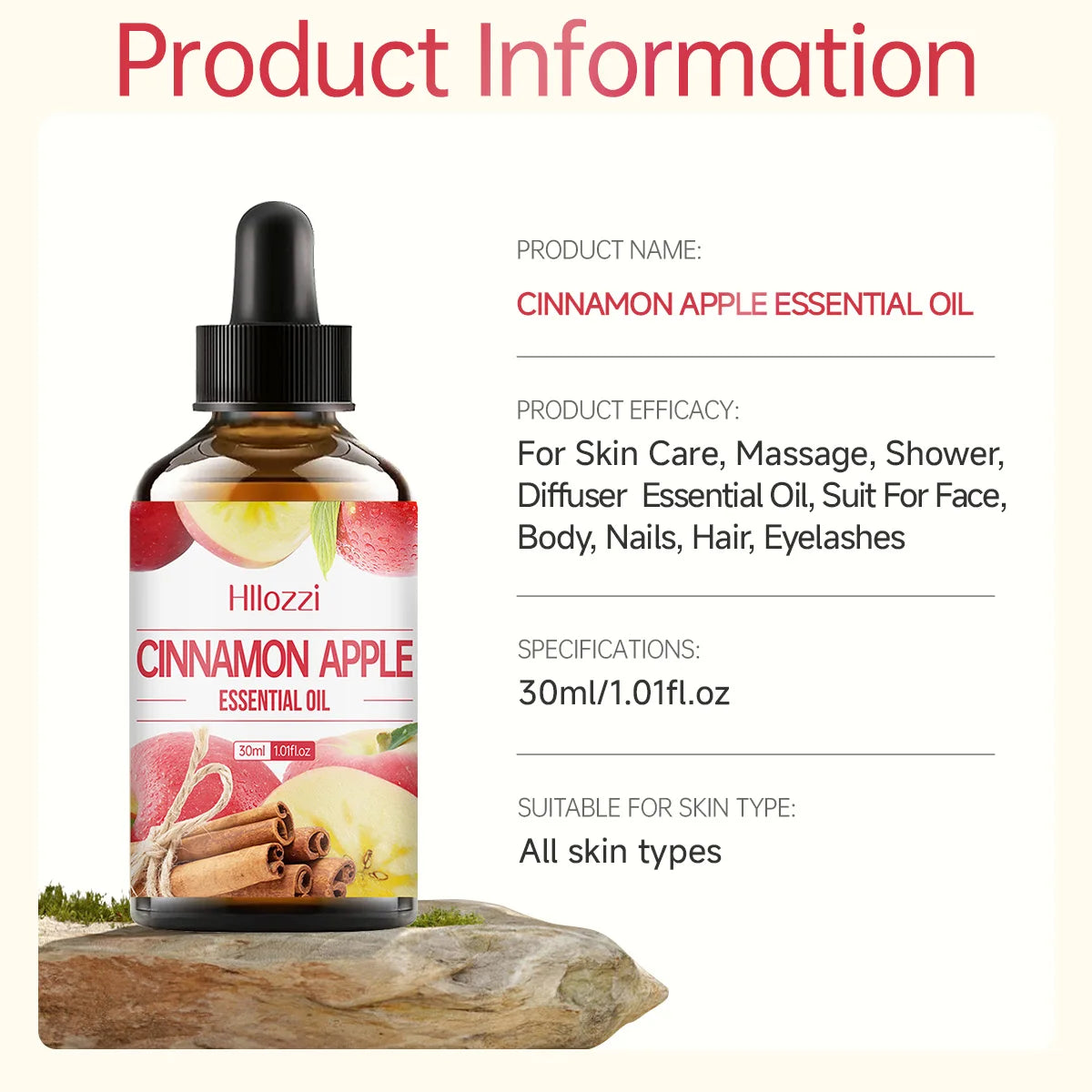 Cinnamon Apple Essential Oil - Sweet Spiced Aromatherapy Oil
