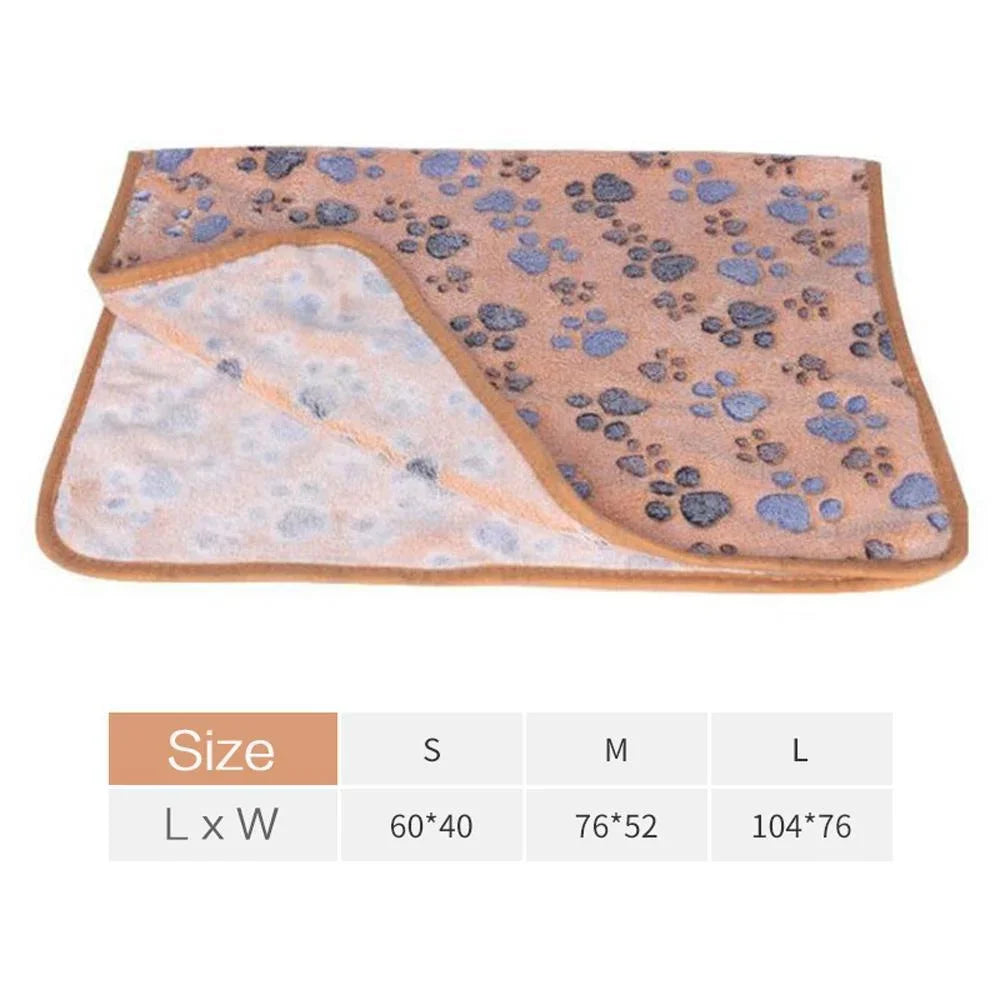 Soft Fluffy Pet Blanket - Coral Fleece Mat for Cats & Dogs