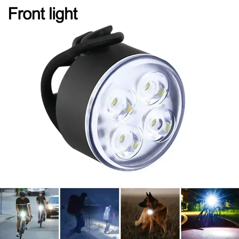 Bike Light Set - USB Rechargeable Front and Rear Lamp