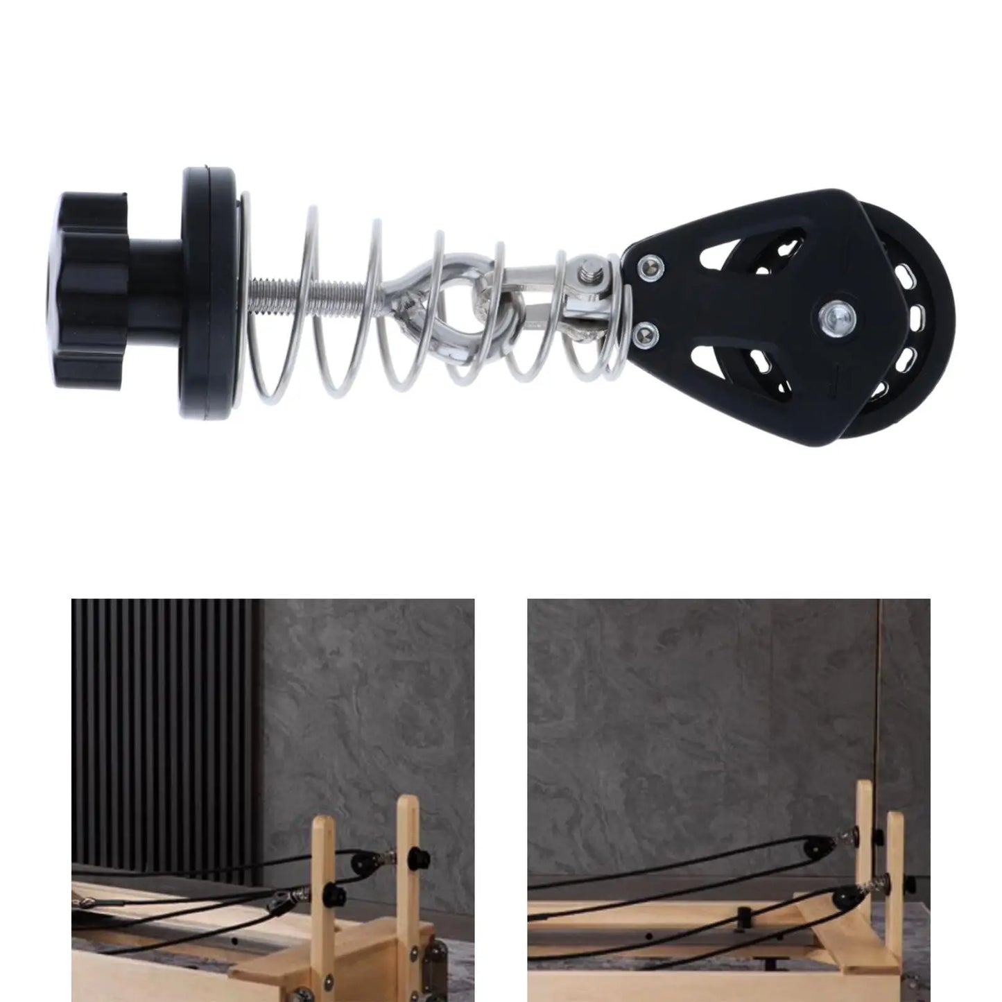 Polea de resorte para Pilates Reformer: componente de equipo profesional
