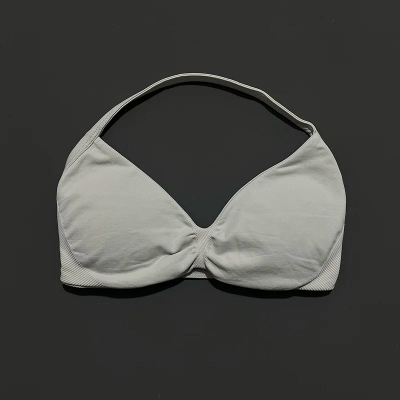 Impact Strappy Sports Bra - High Support Halter Workout Top