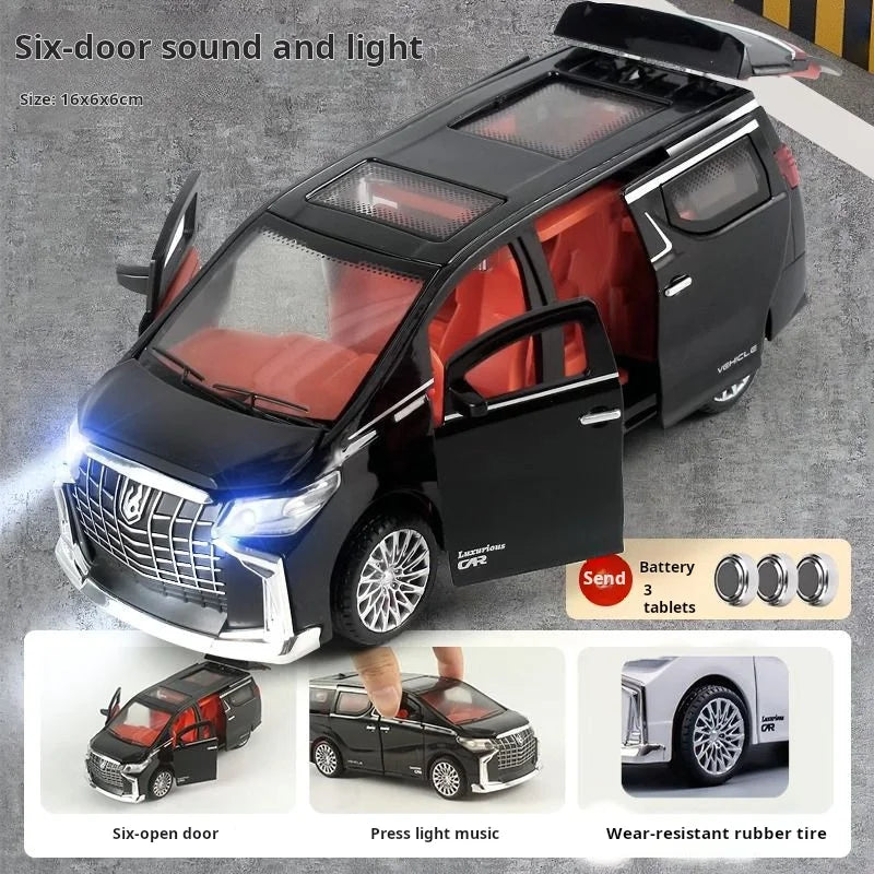 Inertia Pull-Back Car Toy - Lighting Sound Commercial Vehicle Model