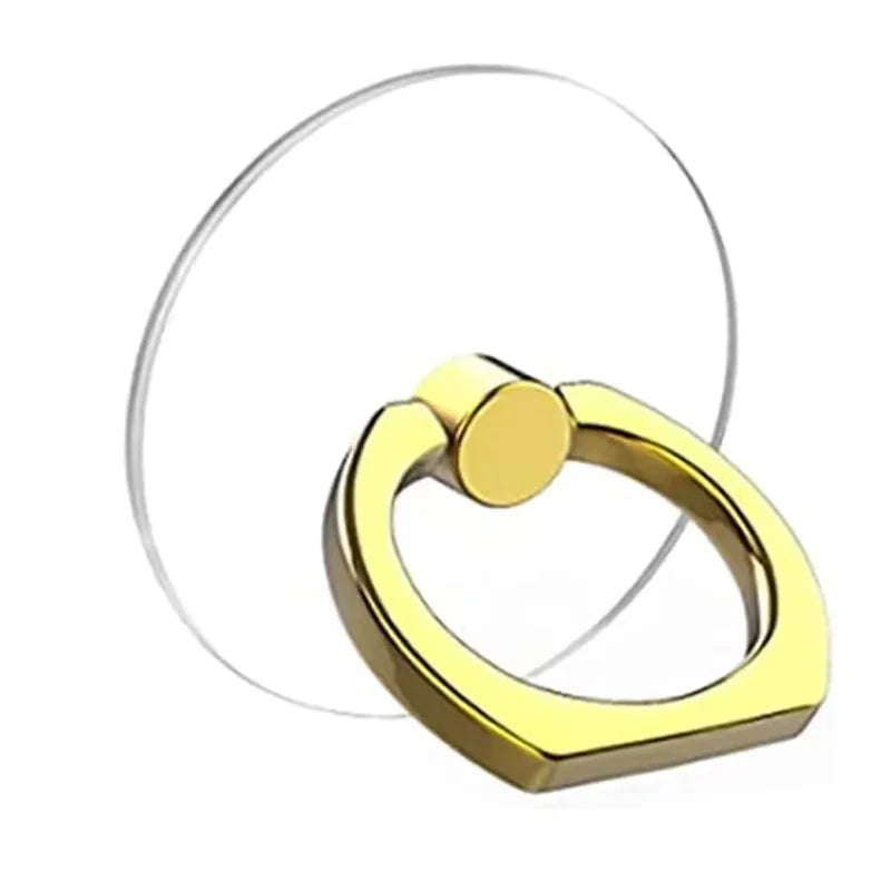 Soporte de anillo para teléfono móvil con rotación de 360 grados, transparente