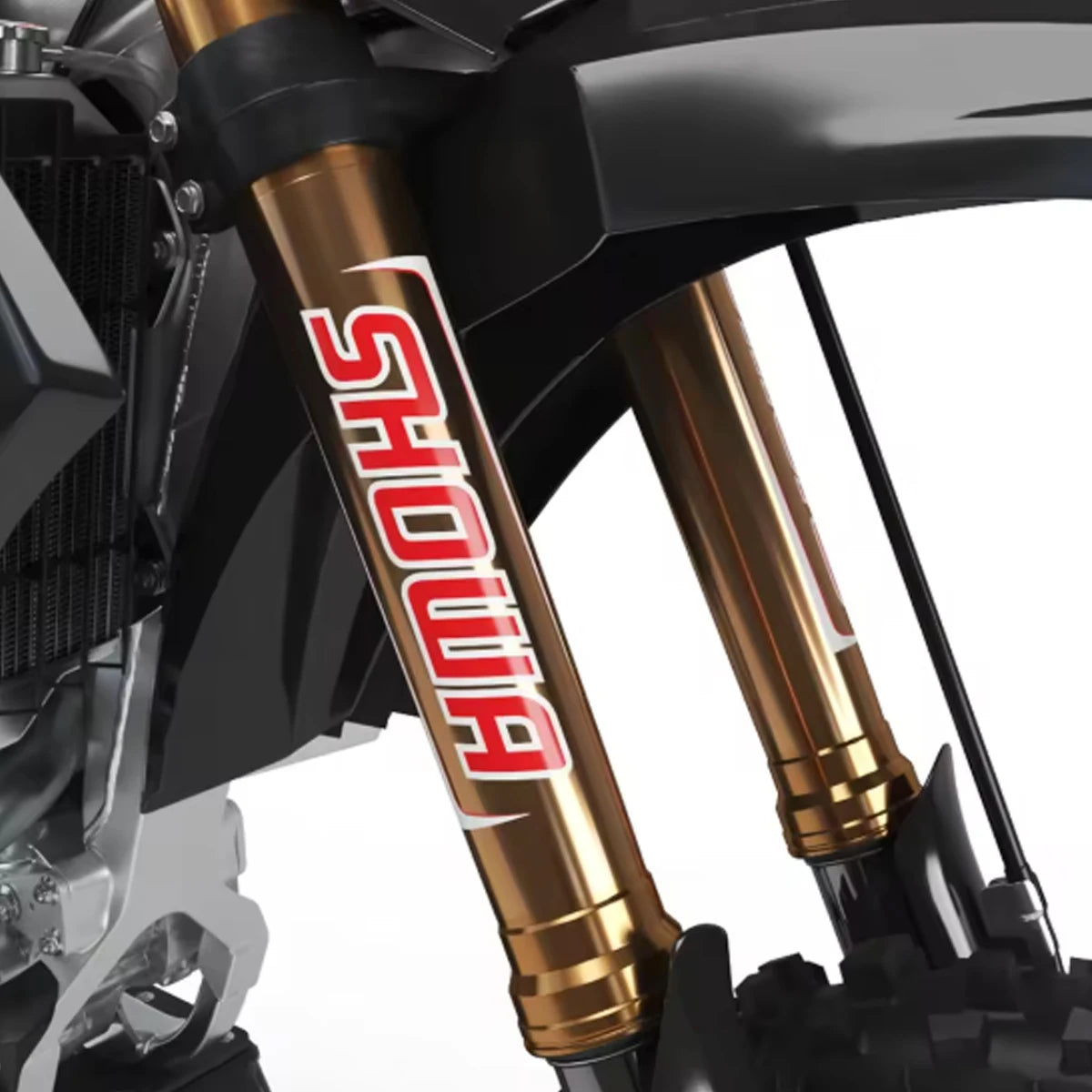 Motorcycle Fork Suspension Sticker - Reflective Motocross Decals