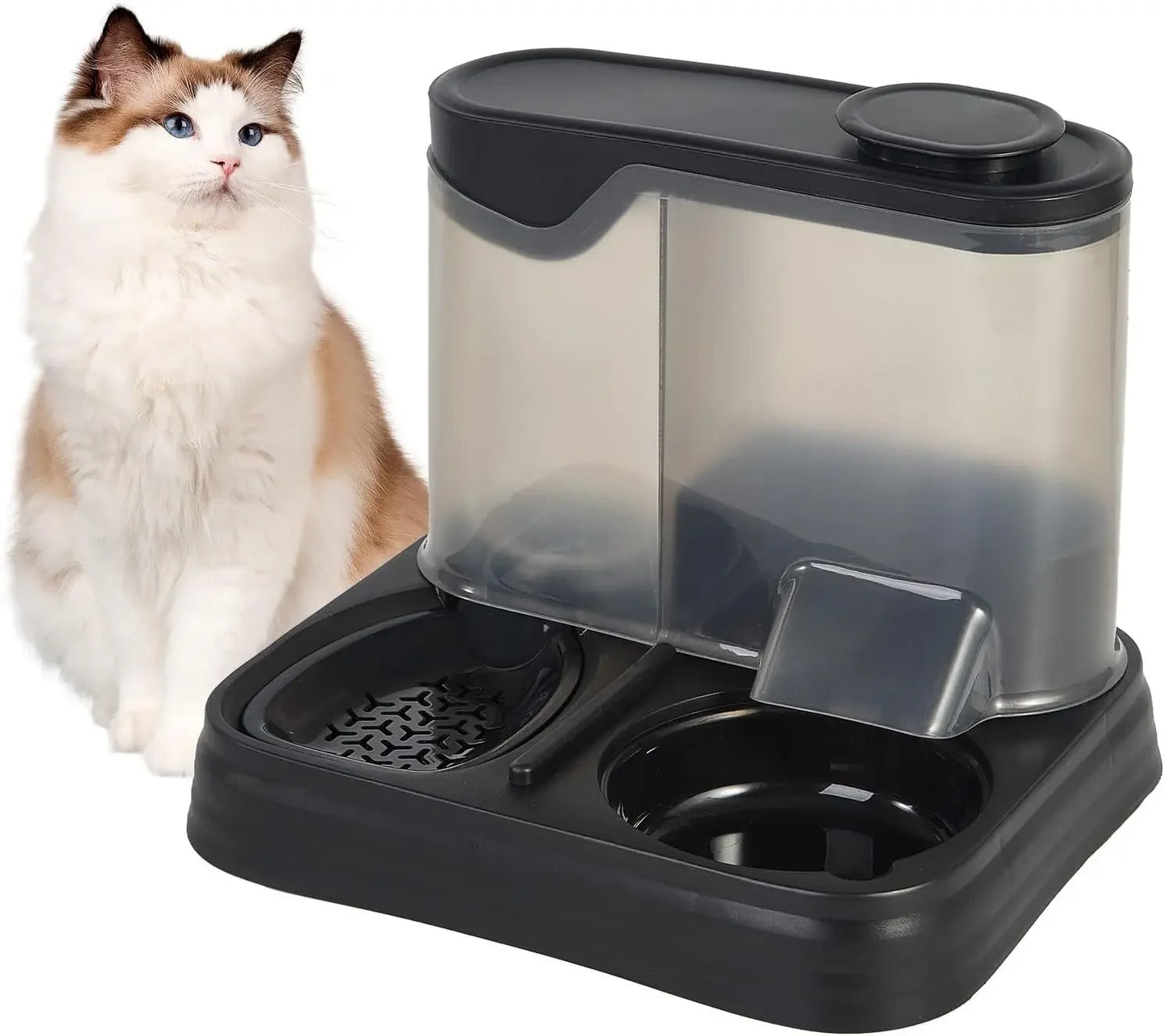 Automatic Cat & Dog Feeder - 2-in-1 Food & Water Dispenser