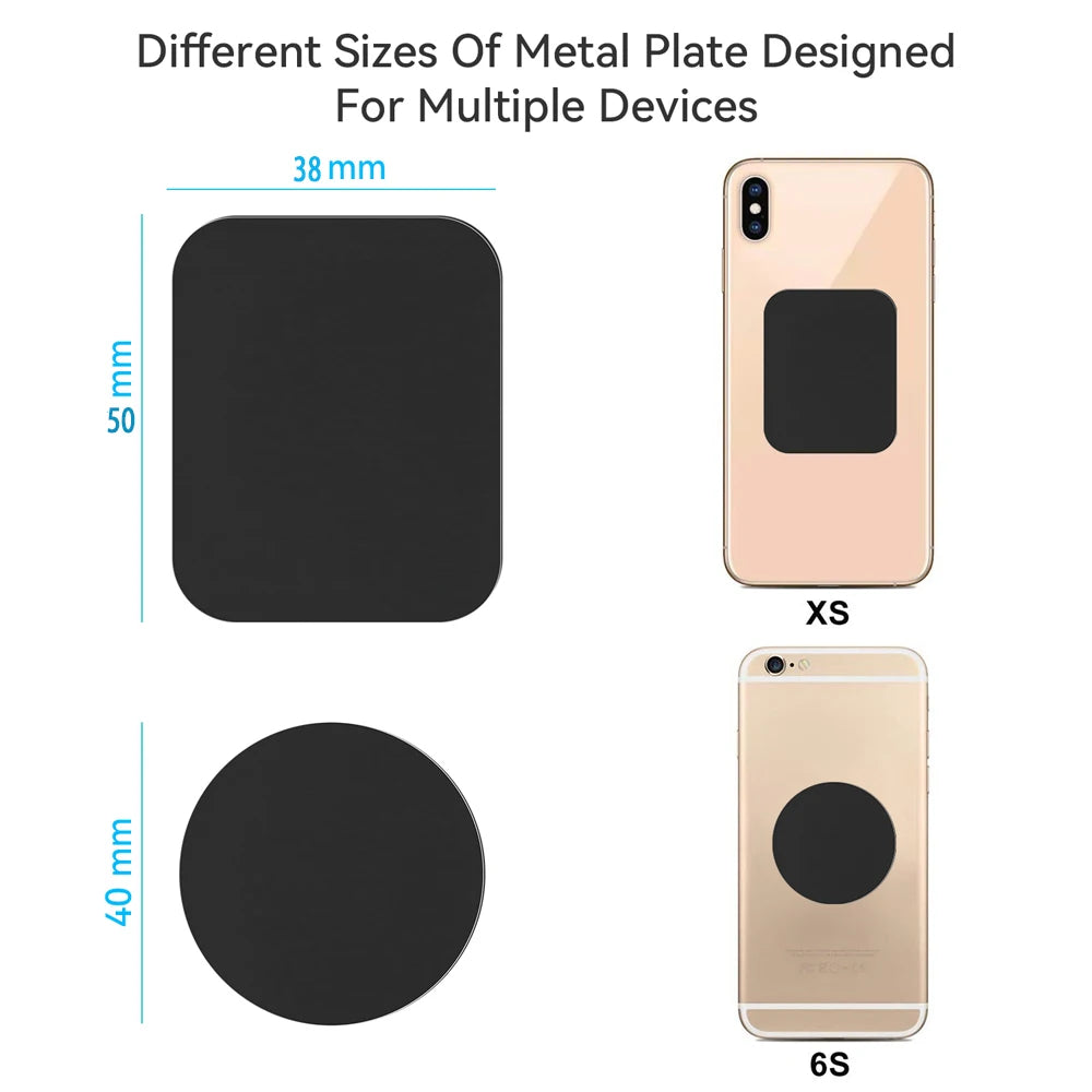 Magnetic Phone Car Holder Metal Plate - Universal Fit