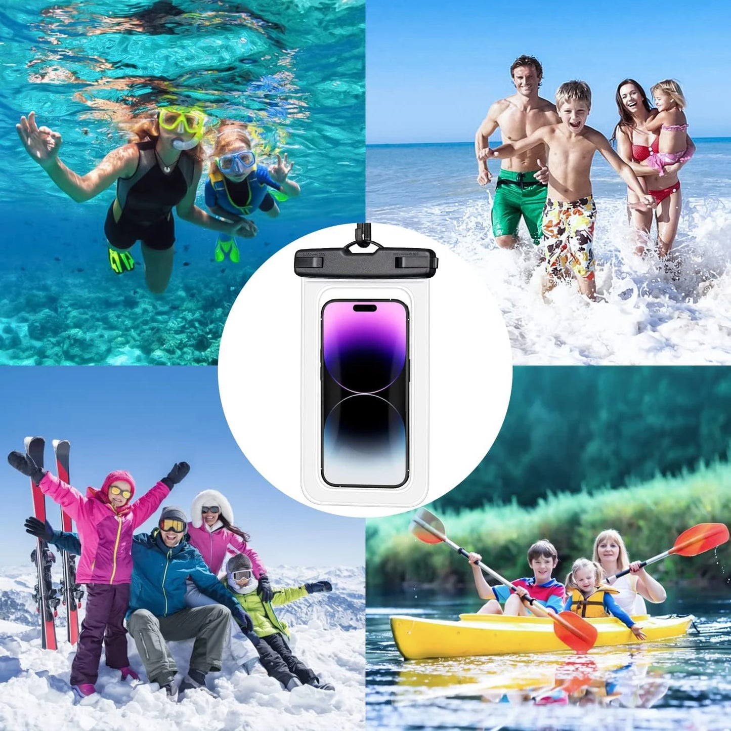 Waterproof Phone Case - Universal Underwater Pouch for Swimming