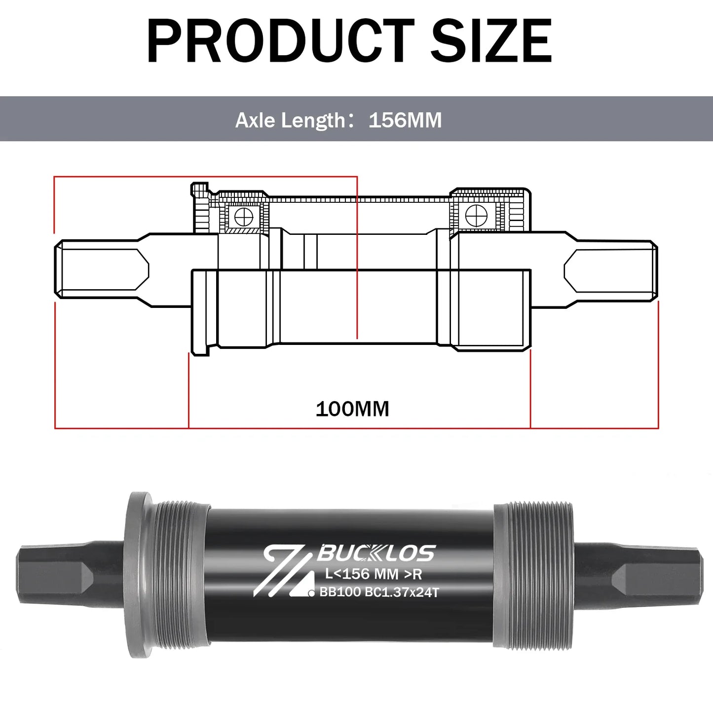 Bike Bottom Bracket - BSA BB68 Sealed Bearing Square Threaded