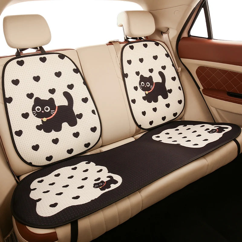 Coussin de siège auto en maille nid d'abeille pour chaton mignon