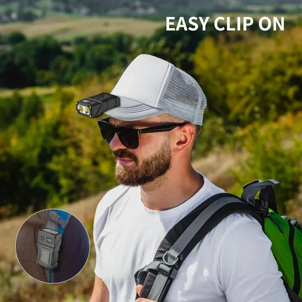 Mini USB Rechargeable LED Flashlight - Magnetic Emergency Light