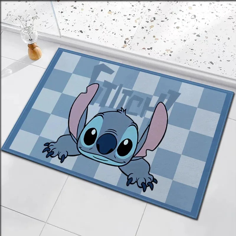Disney Stitch Door Mat - Non-Slip Washable Entrance Rug