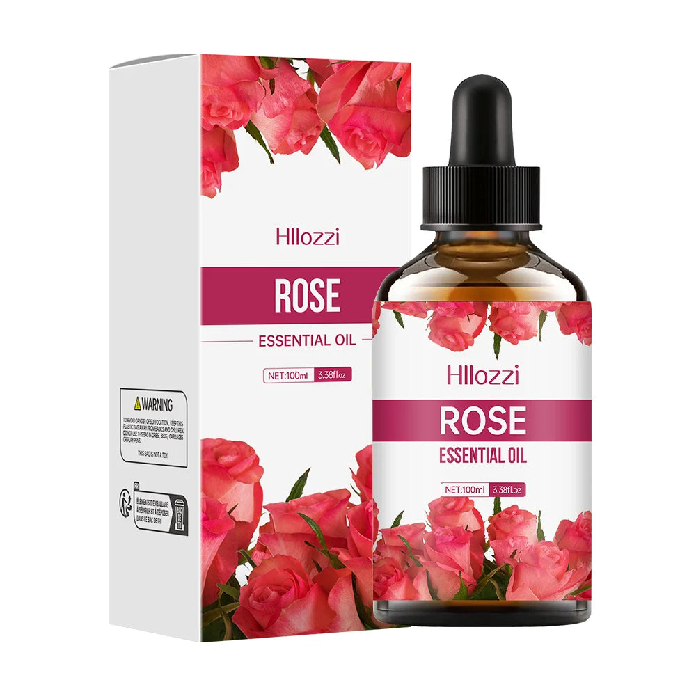 Rose Essential Oil - Face & Body Moisturizing Massage Treatment