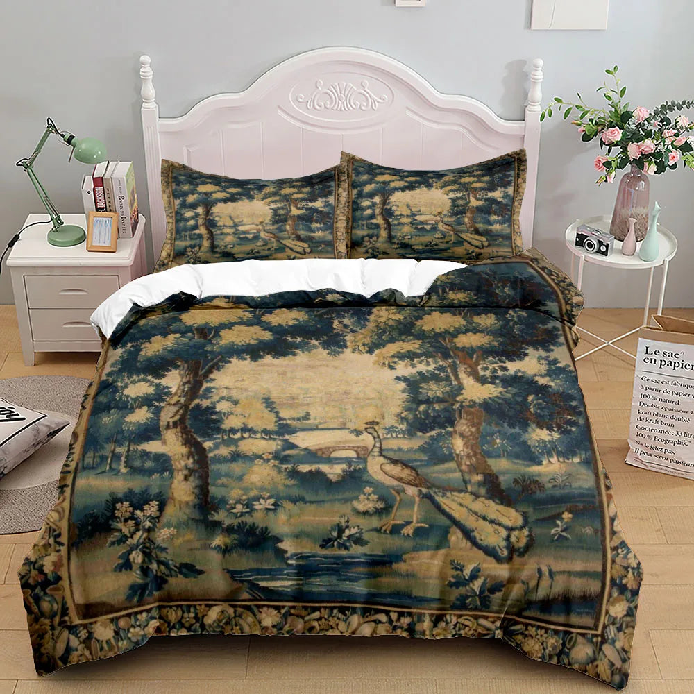 Parure de couette Aubusson antique – Design français classique