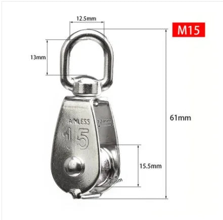 Marine Grade Stainless Steel Pulley - Corrosion Resistant Block - Bascora