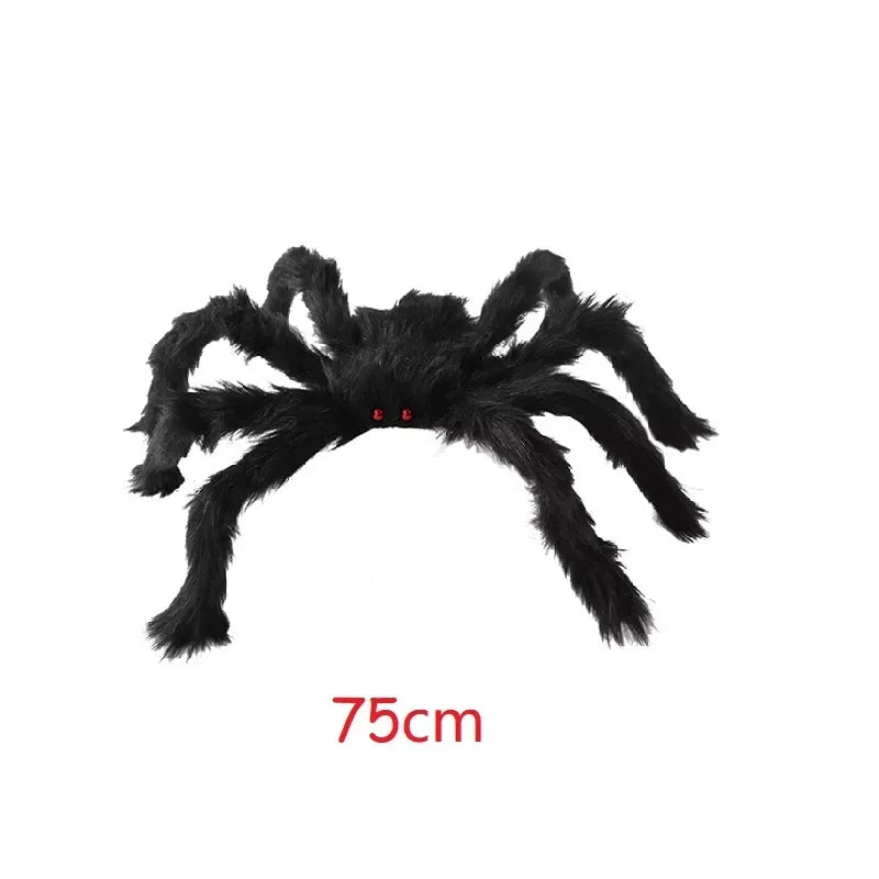 Extra Large Plush Black Spider - Halloween Decoration