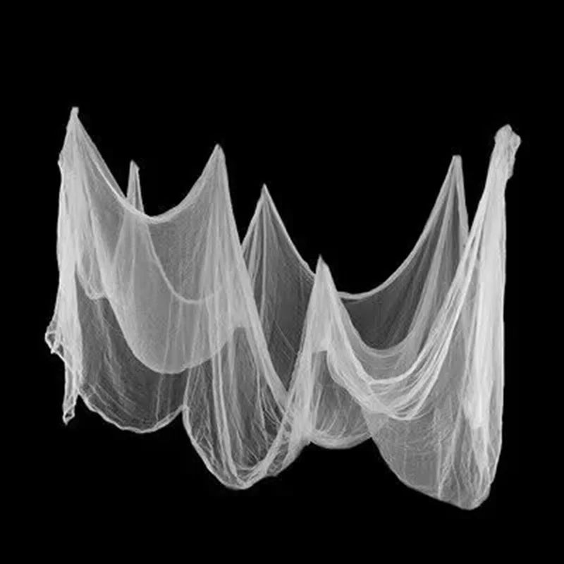 Halloween Hanging Ghost Mask Door Curtain - Haunted House Decor