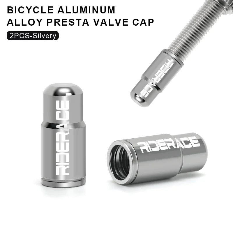 Bicycle Tire Valve Cap - Aluminum Alloy CNC Presta Valve