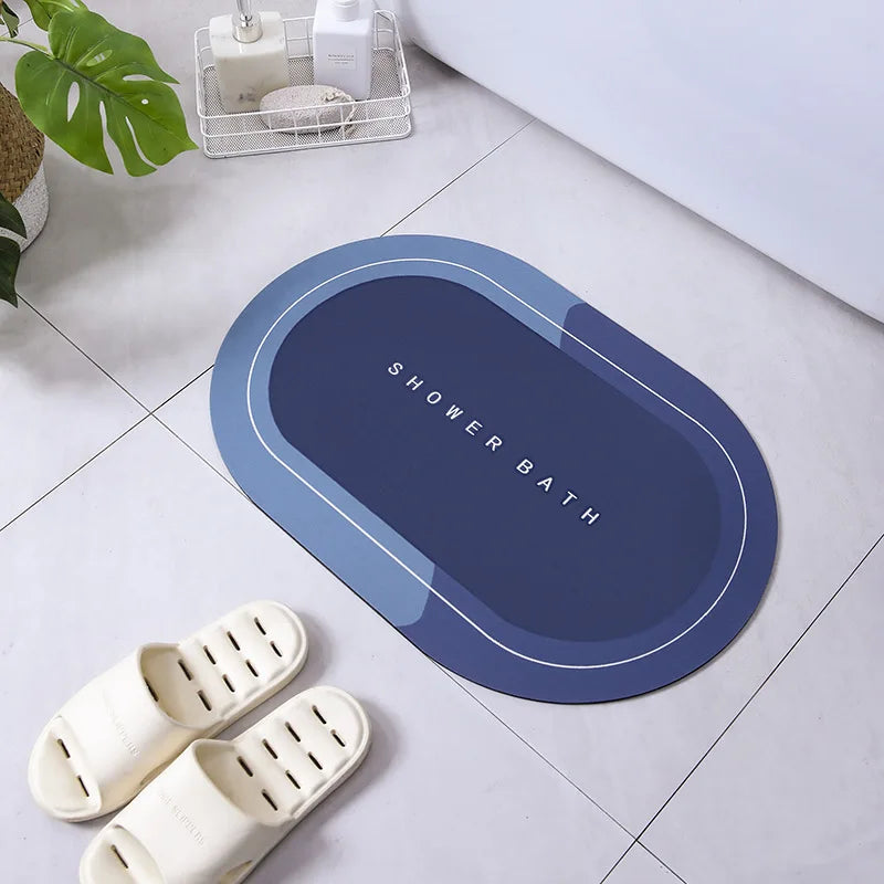 Premium Diatomite Stone Bath Mat - 3.5MM Thick Super Absorbent