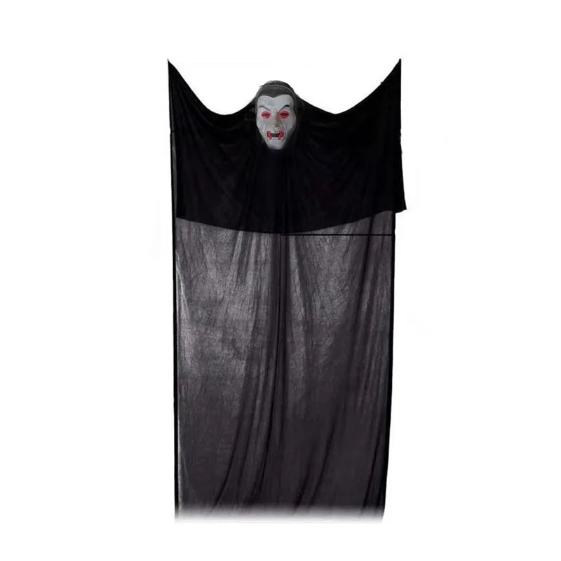 Halloween Hanging Ghost Mask Door Curtain - Haunted House Decor