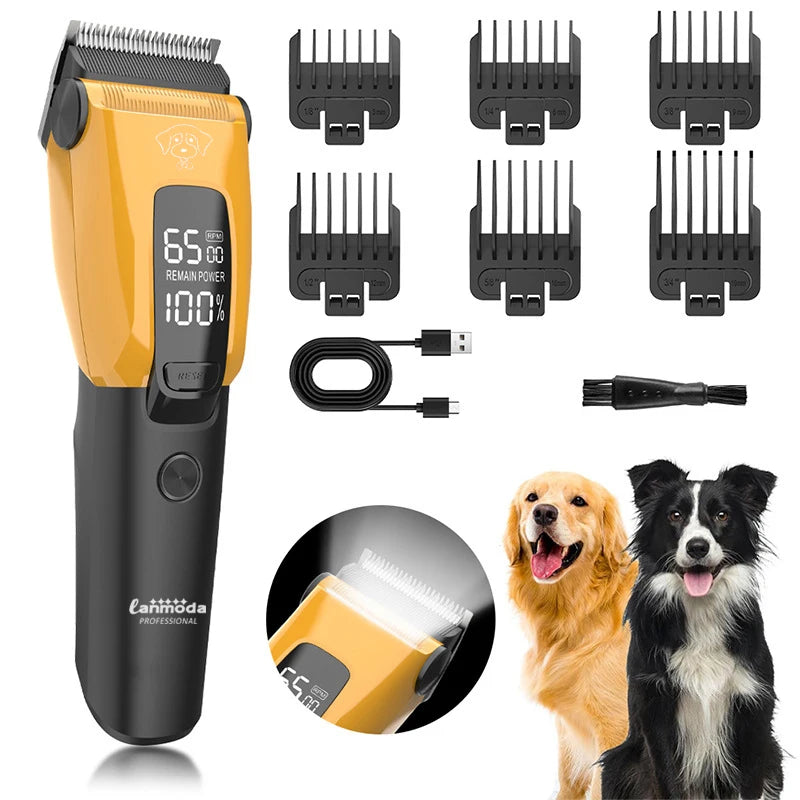 Tondeuse professionnelle pour animaux de compagnie - Rasoir de toilettage à charge rapide de type C