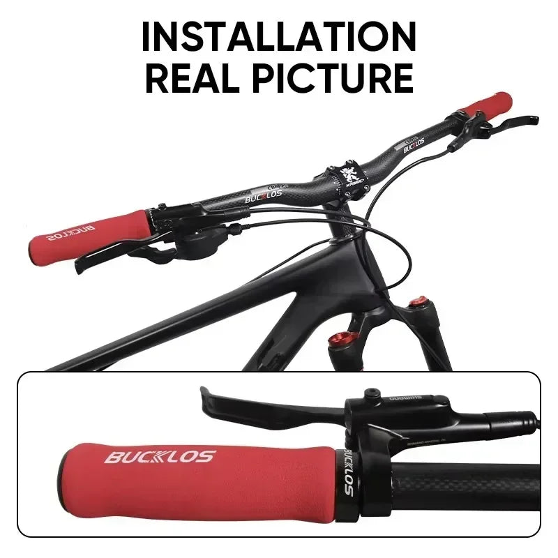 Bicycle Grips - Integrated Rubber Anti-Slip MTB Handlebar